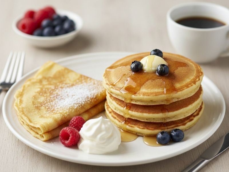 Krep ve Pankek Arasındaki  5 Fark