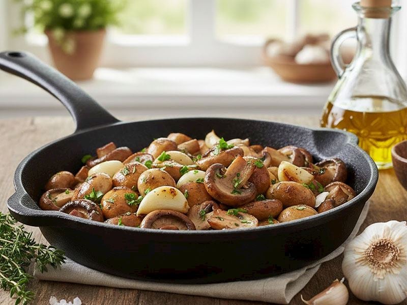 Mantar Soteye Sarımsak Konur Mu?