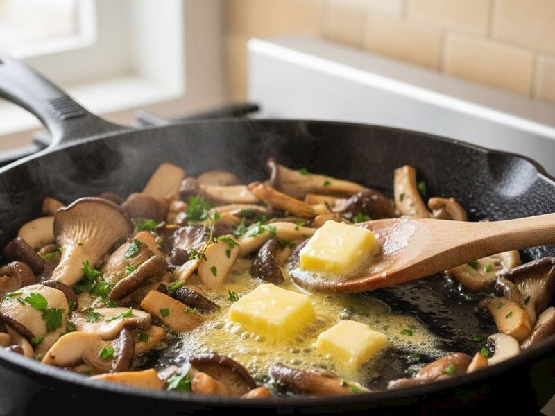 Mantar Soteye Tereyağı Konur Mu?