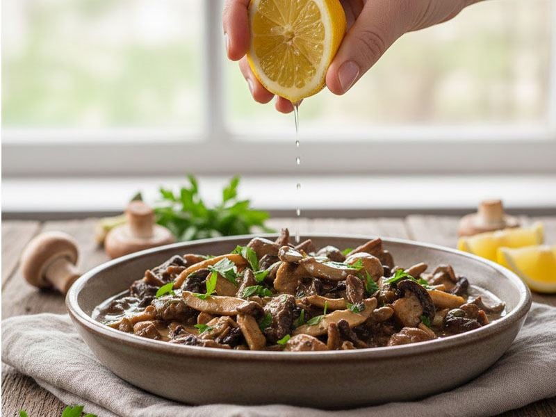 Mantar Yemeğine Limon Sıkılır Mı?