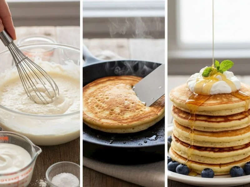 Pankek Hamuruna Yoğurt Konur Mu?