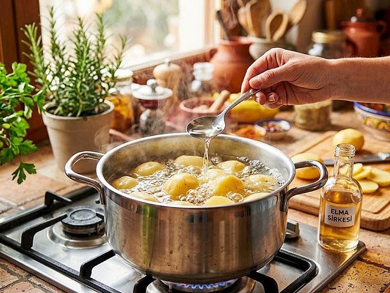 Patates Haşlarken 1 Kaşık Eklemek Yetiyor
