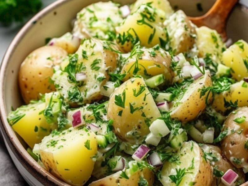 Patates Salatasında Sosun Derine İşlemesini Sağlayan Tüyo