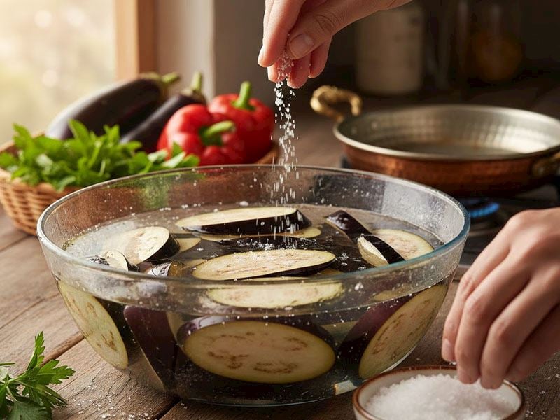 Patlıcan Neden Tuzlu Suya Konur?