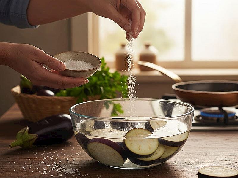 Patlıcan Tuzlu Suda Ne Kadar Kalmalı?