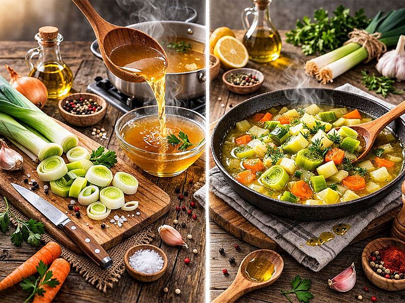 Pırasa Yemeğine Et Suyu Atılır Mı?