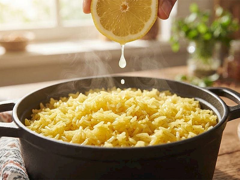Pirinç Pilavı Yaparken Suya Neden Birkaç Damla Limon Suyu Sıkılır?