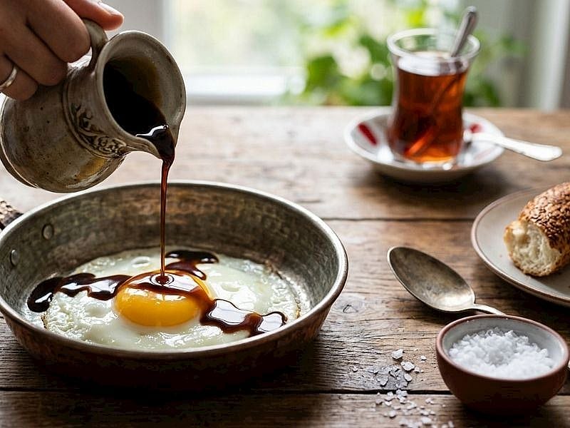  Sahanda Yumurtaya Pekmez Konur Mu?