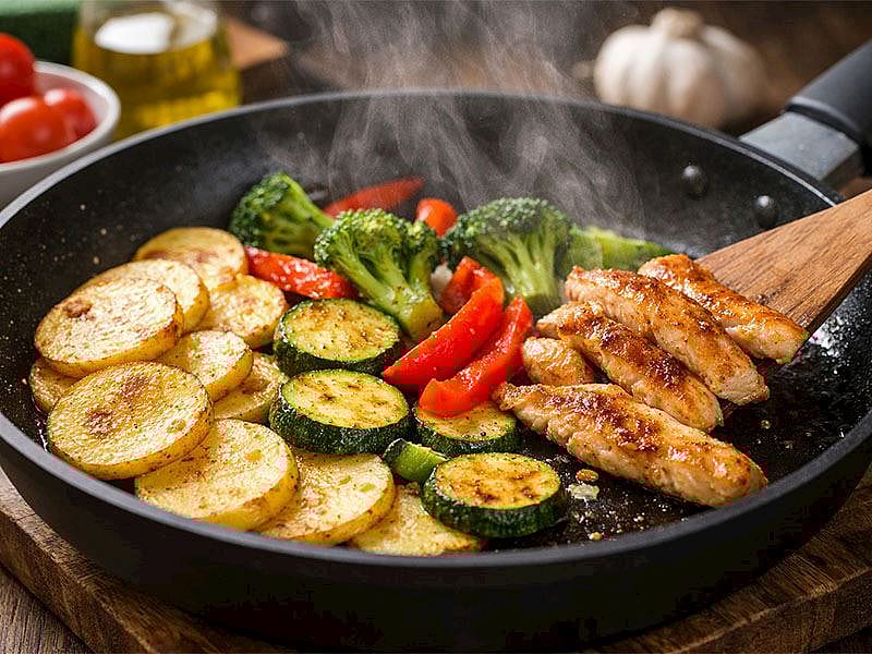 Tavada Yağsız Kızartma Yapmanın 4 Sırrı