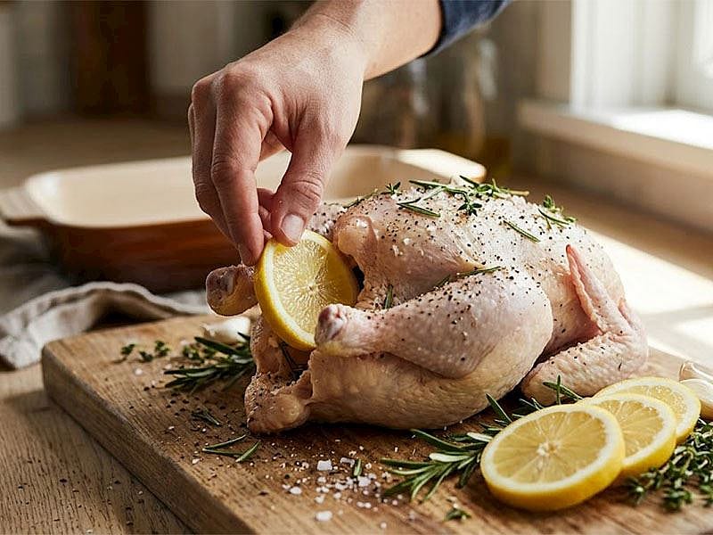 Tavuğu Pişirmeden Önce İçine Bir Dilim Limon Atarsanız Ne Olur?