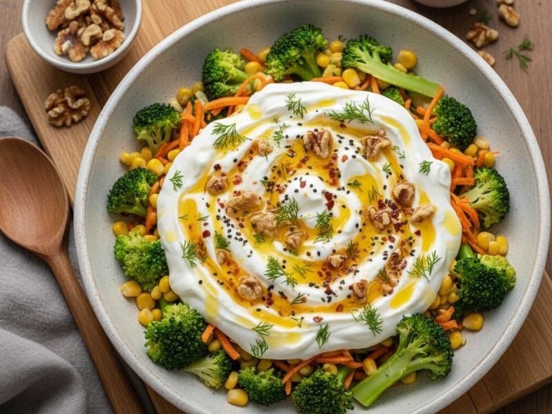 Yoğurtlu Brokoli Salatası Nasıl Yapılır?