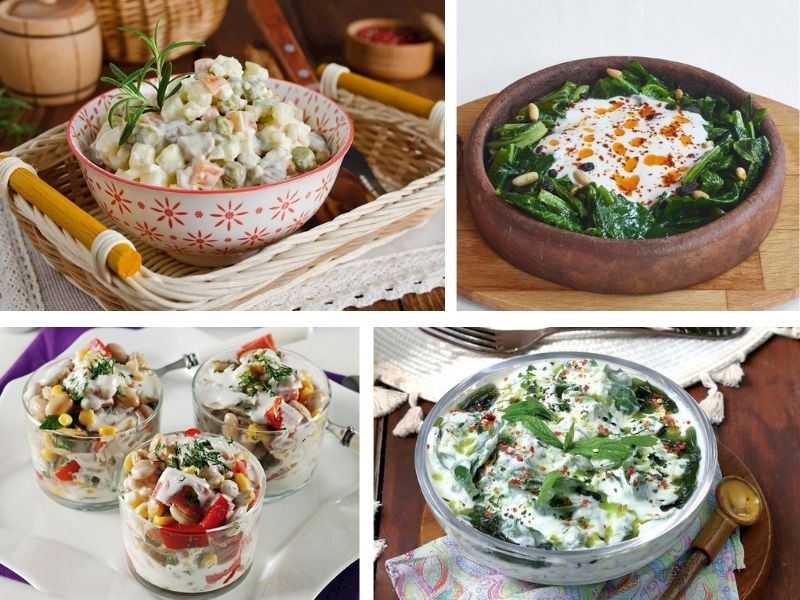 Yoğurtlu Salata Tarifleri: 15 Farklı Tarif
