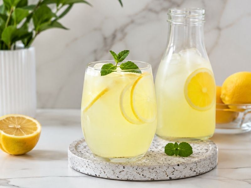 1 Dakikada 1 Limonla 1 Litre Limonata Tarifi