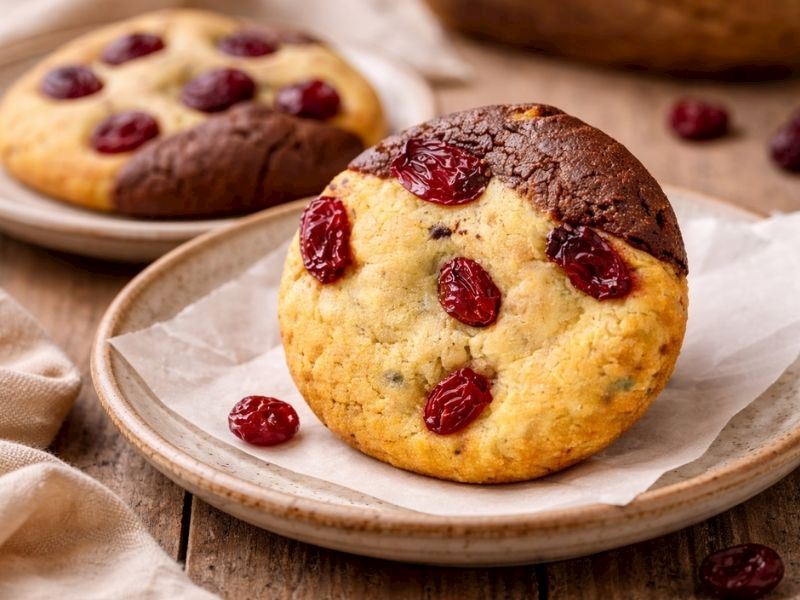 2 Renkli Kuru Üzümlü Kurabiye Tarifi