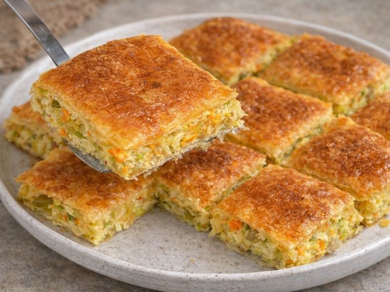 BAKLAVA YUFKASINDAN PIRASALI ÇITIR BÖREK TARİFİ