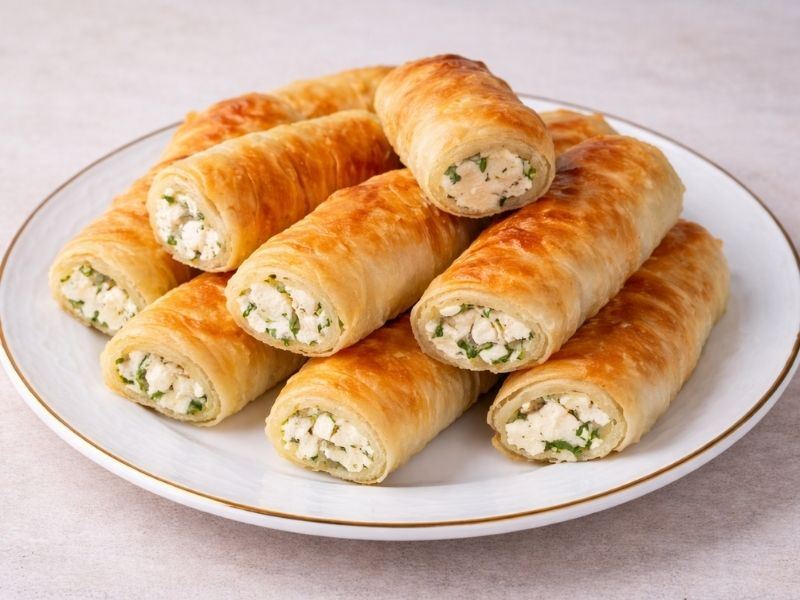 BAKLAVALIK YUFKADAN PEYNİRLİ BÖREK TARİFİ
