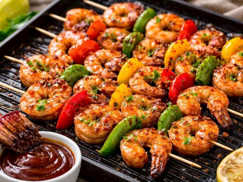 BARBEKÜ BİBERLİ KARİDES TARİFİ