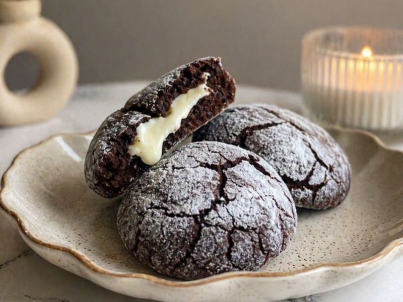 Beyaz Çikolatalı Çatlak Kurabiye Tarifi