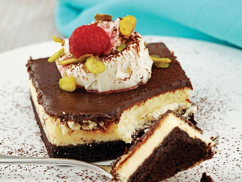 Brownie cheesecake