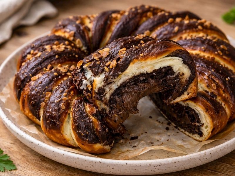 ÇİKOLATALI DOLGULU YUMUŞAK ÇÖREK TARİFİ