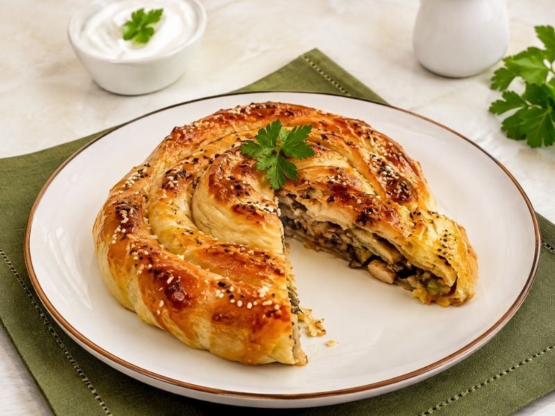 ÇITIR ÇITIR MANTARLI KABAKLI BÖREK TARİFİ