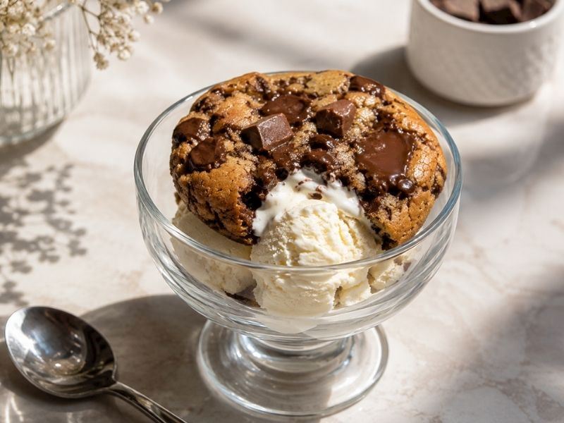 DONDURMA ÜZERİNE SICAK COOKİE TARİFİ