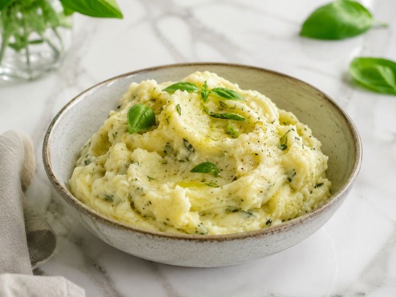 FESLEĞENLİ LİMON AROMALI PATATES PÜRESİ TARİFİ