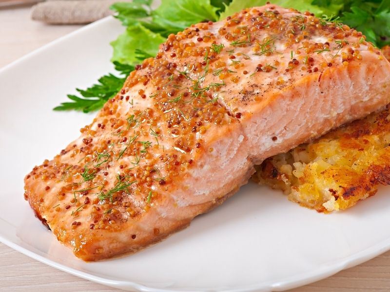 Fırında Ballı Hardallı Somon Tarifi