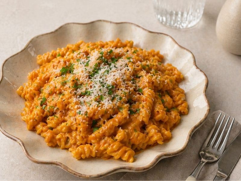 FIRINDA KARAMELİZE DOMATES SOSLU MAKARNA TARİFİ