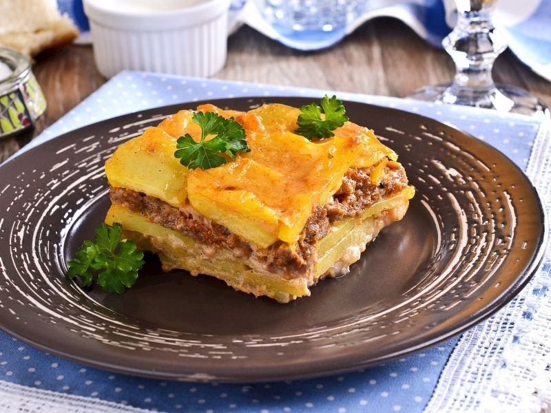 Fırında Kıymalı Patates Oturtma