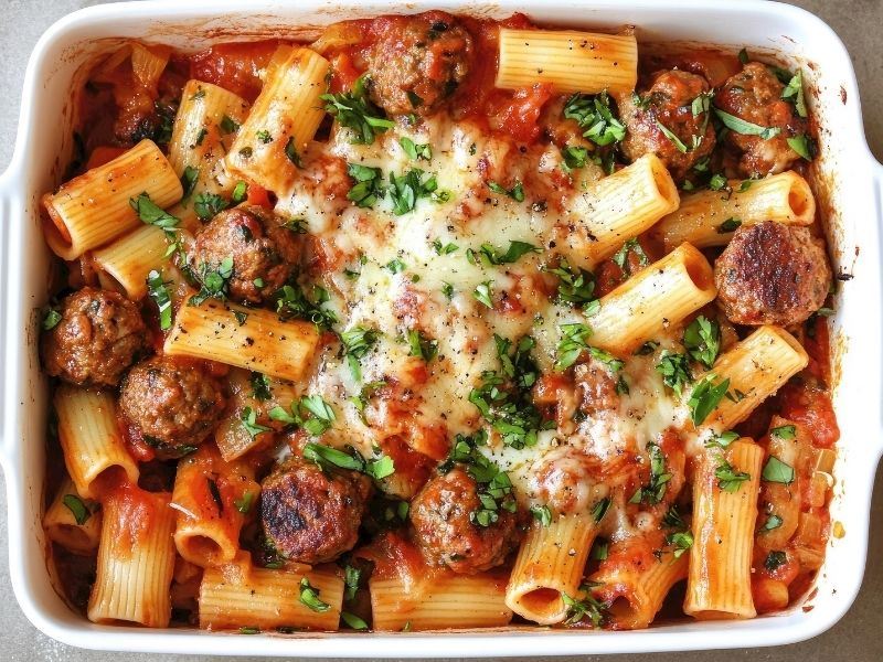 FIRINDA KÖFTELİ MAKARNA TARİFİ