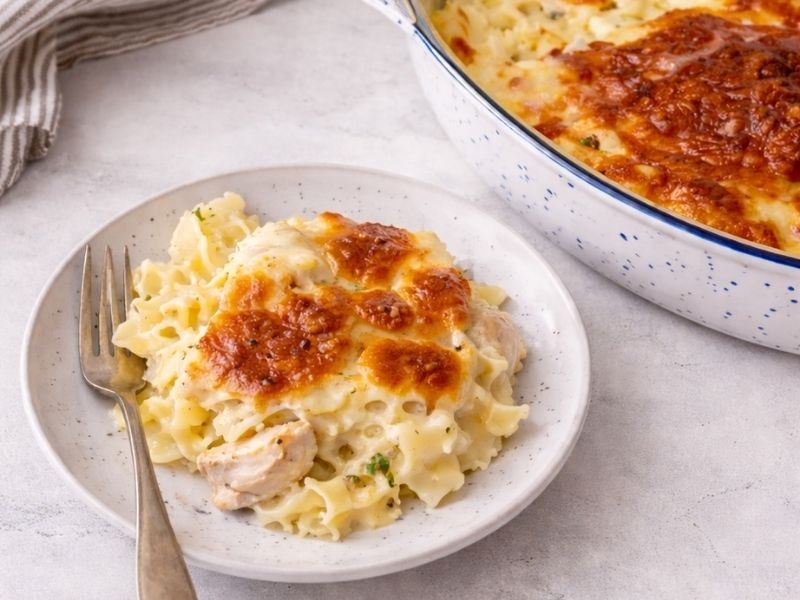 FIRINDA TAVUKLU ERİŞTE TARİFİ