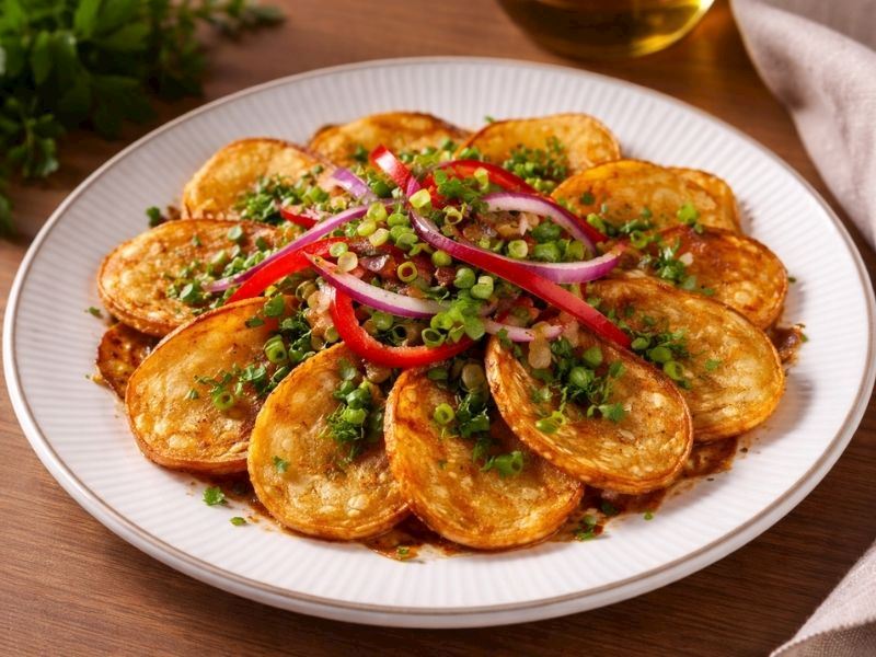 FIRINLANMIŞ ÇITIR PATATES SALATASI TARİFİ