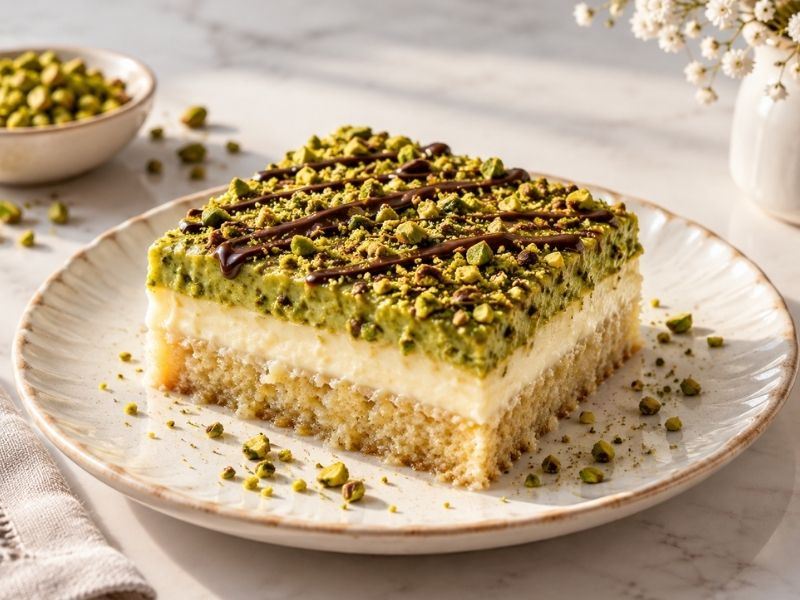 Fıstıklı Tepsi Tatlısı Tarifi
