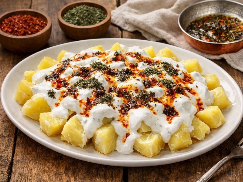 Haşlanmış Patates Yoğurtlaması Tarifi