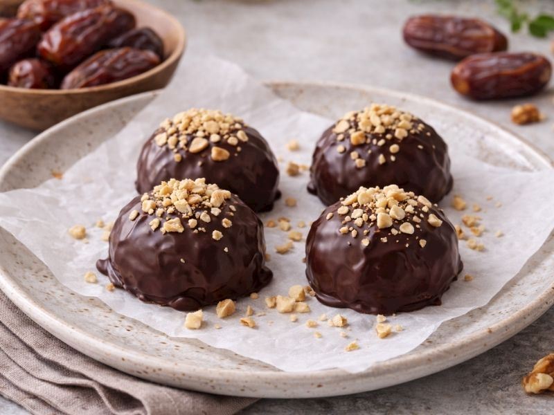 HURMALI CEVİZLİ ÇİKOLATA TOPLARI TARİFİ