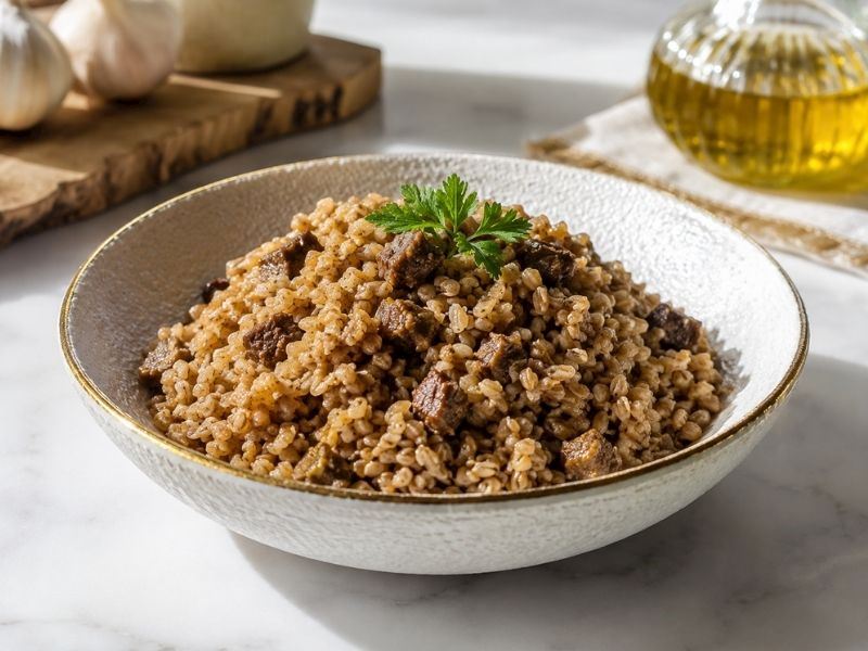 Kavurmalı Buğday Pilavı Tarifi