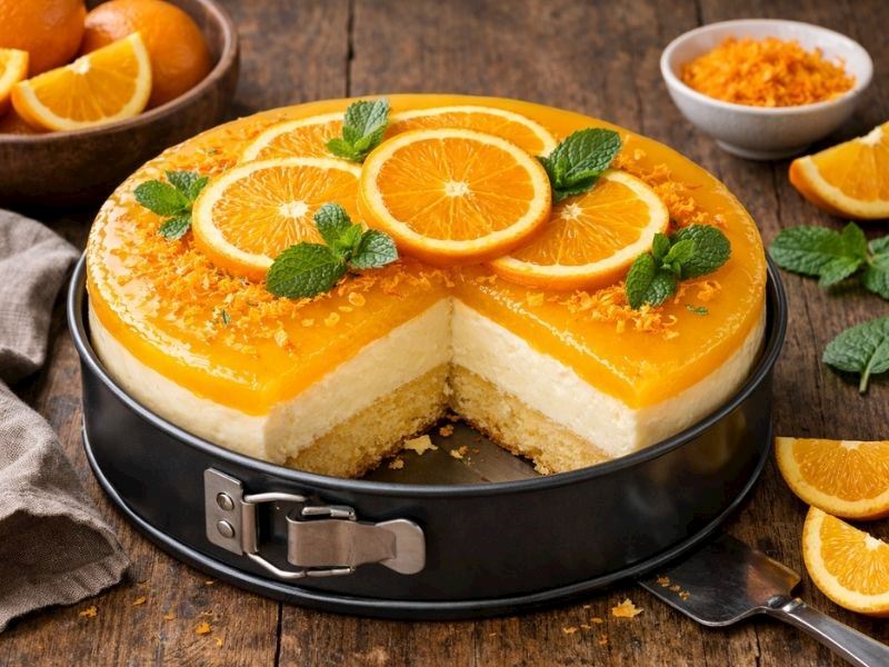 Kelepçeli Kalıpta Portakallı Pasta Tarifi 