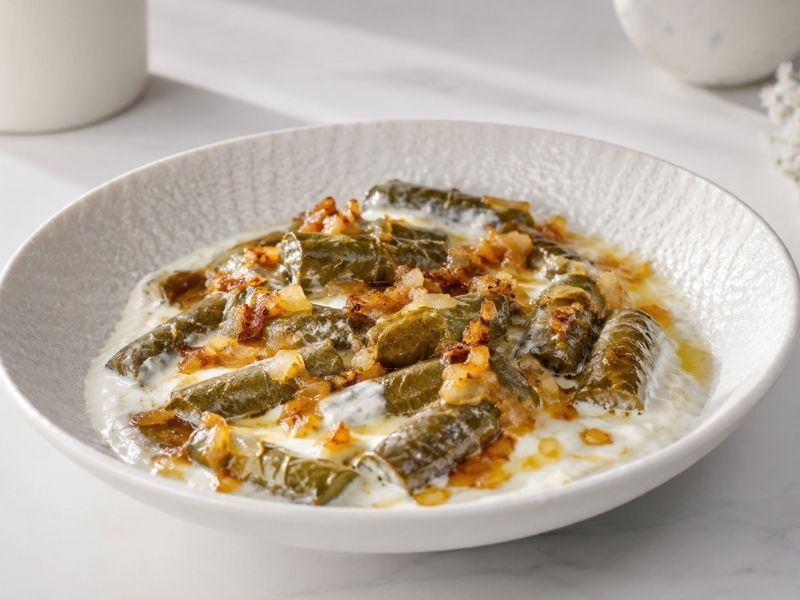 KİRAZ YAPRAĞINDAN SARMA KÖFTE TARİFİ