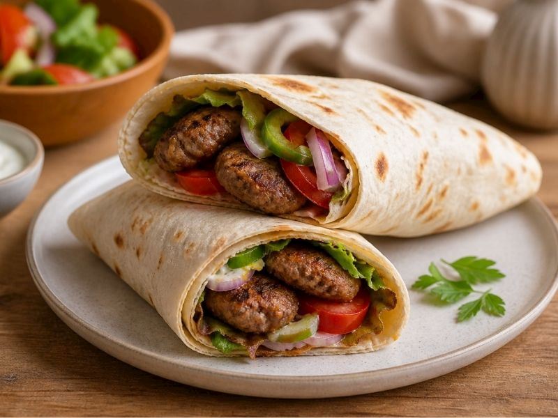 Köfteli Lavaş Dürüm Tarifi