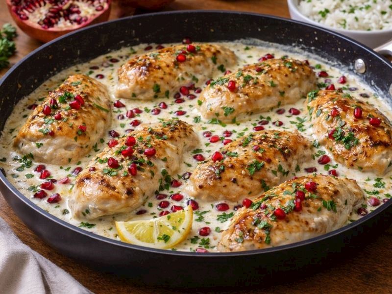 KREMALI NARLI TAVUK TARİFİ