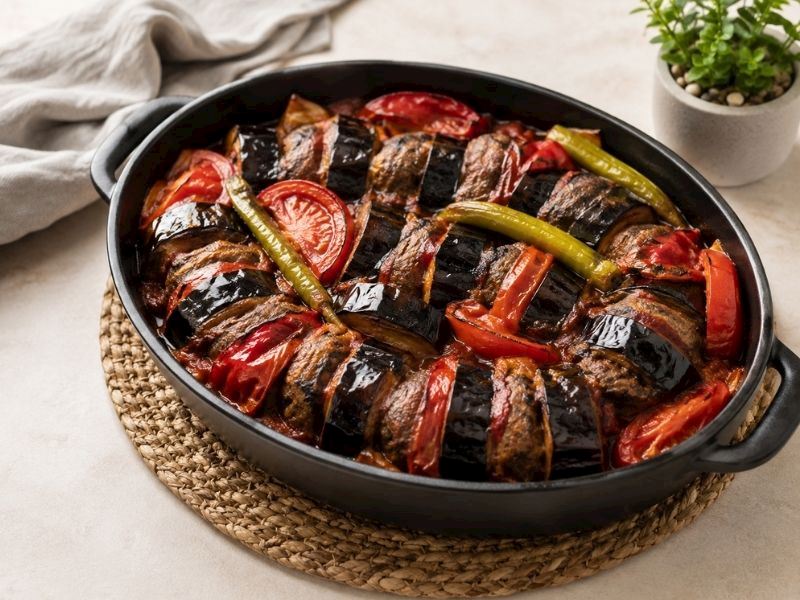 LEZZETİ SOSUNDA PATLICAN KEBABI TARİFİ