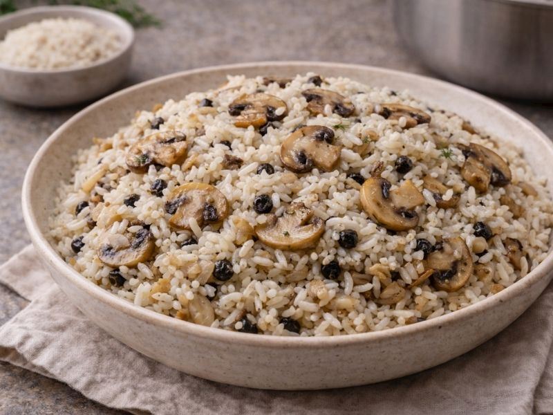 MANTARLI PİLAV TARİFİ