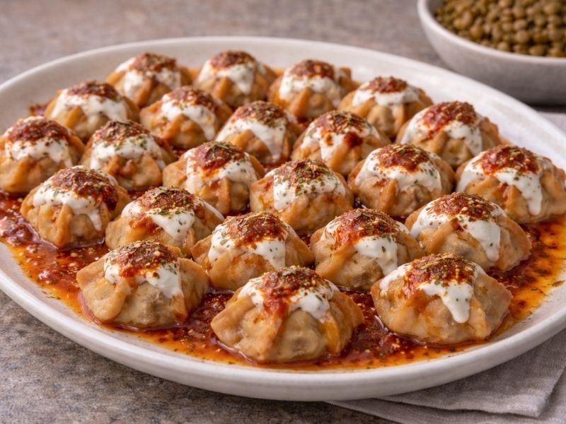 MERCİMEKLİ MANTI TARİFİ