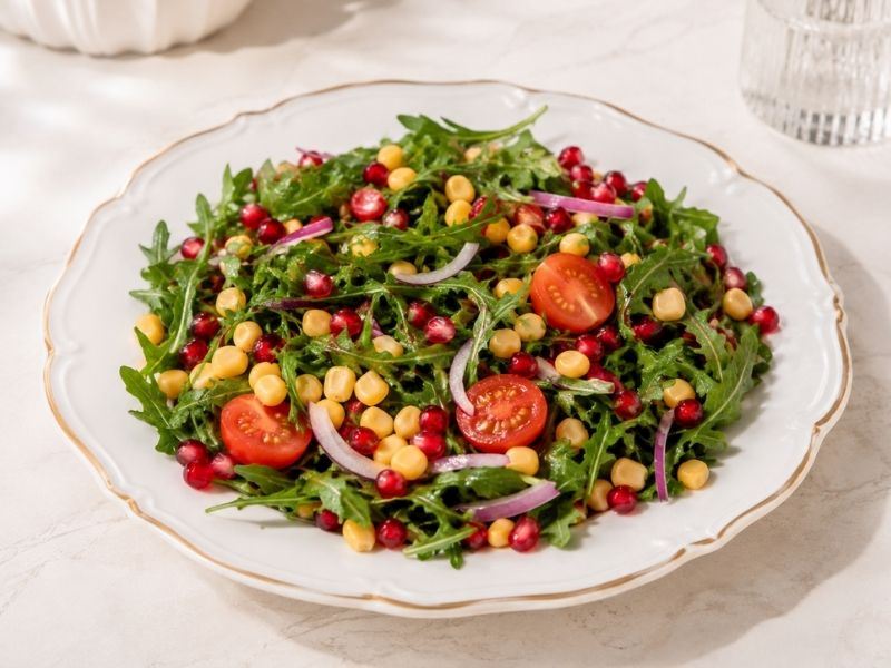 Mısırlı Narlı Roka Salatası Tarifi