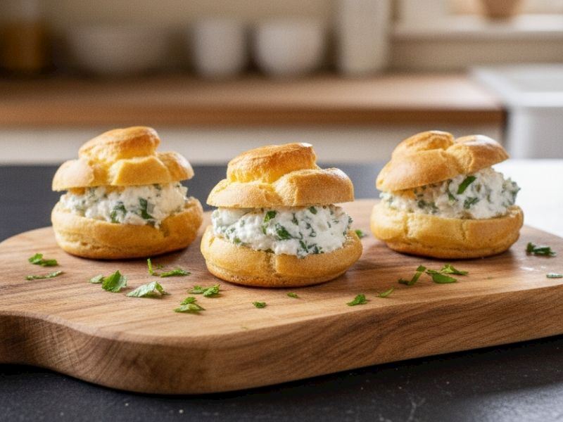 Peynirli Tuzlu Profiterol Tarifi