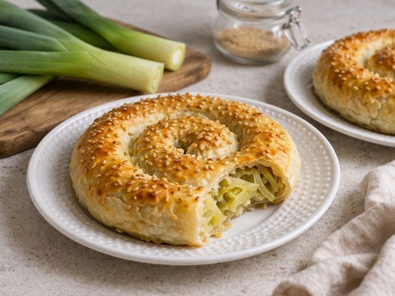 Pırasalı Gül Böreği Tarifi