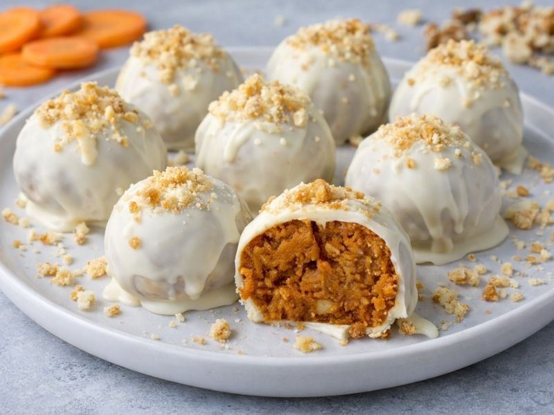 PİŞMEYEN HAVUÇLU KEK TOPLARI TARİFİ