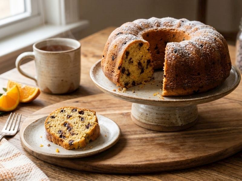 Portakallı Damla Çikolatalı Kek Tarifi