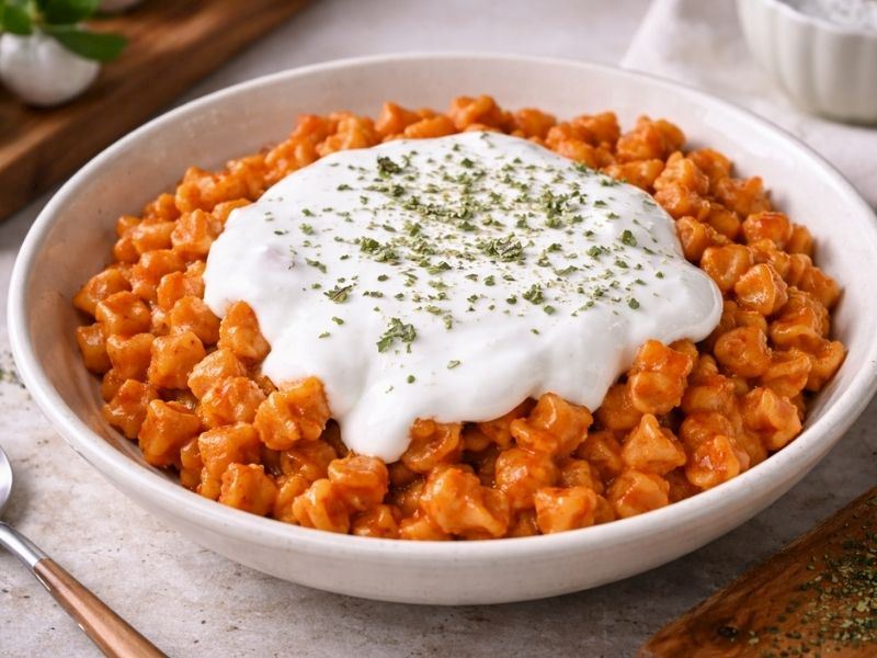 SALÇALI DEMLEME MANTI TARİFİ